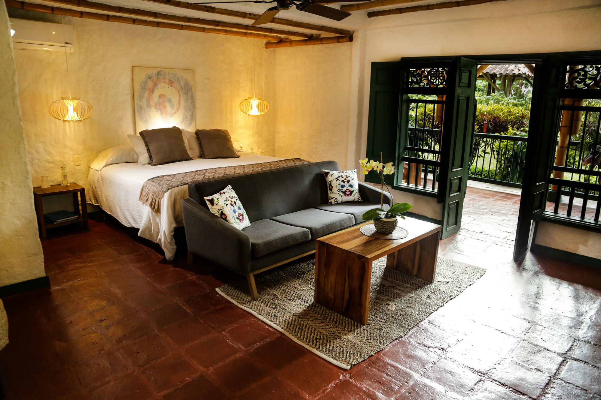 Hacienda Bambusa El Caimo 客房 照片